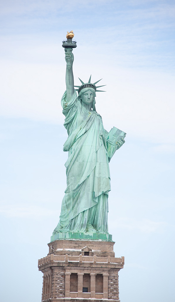 statue of liberty being shipped